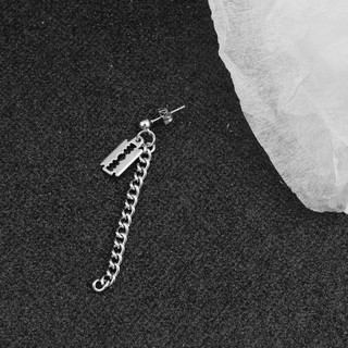 Kpop BTS earings Personalized blade tassel chain long earclip Stainless steel Piercing Men Eeastud Non-piercing Long Chain Stick Earring Stylish  JK V JIMIN SUGA JIN RM J-HOPE #8