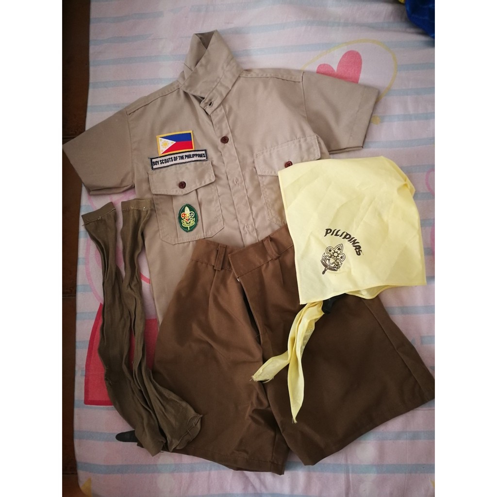 complete-boy-cub-scout-type-a-uniform-set-preloved-shopee-philippines