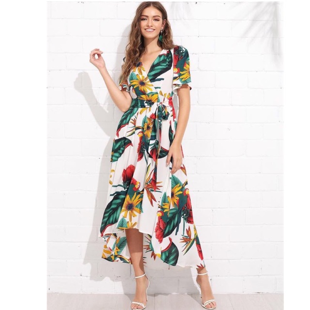 very floral maxi dress