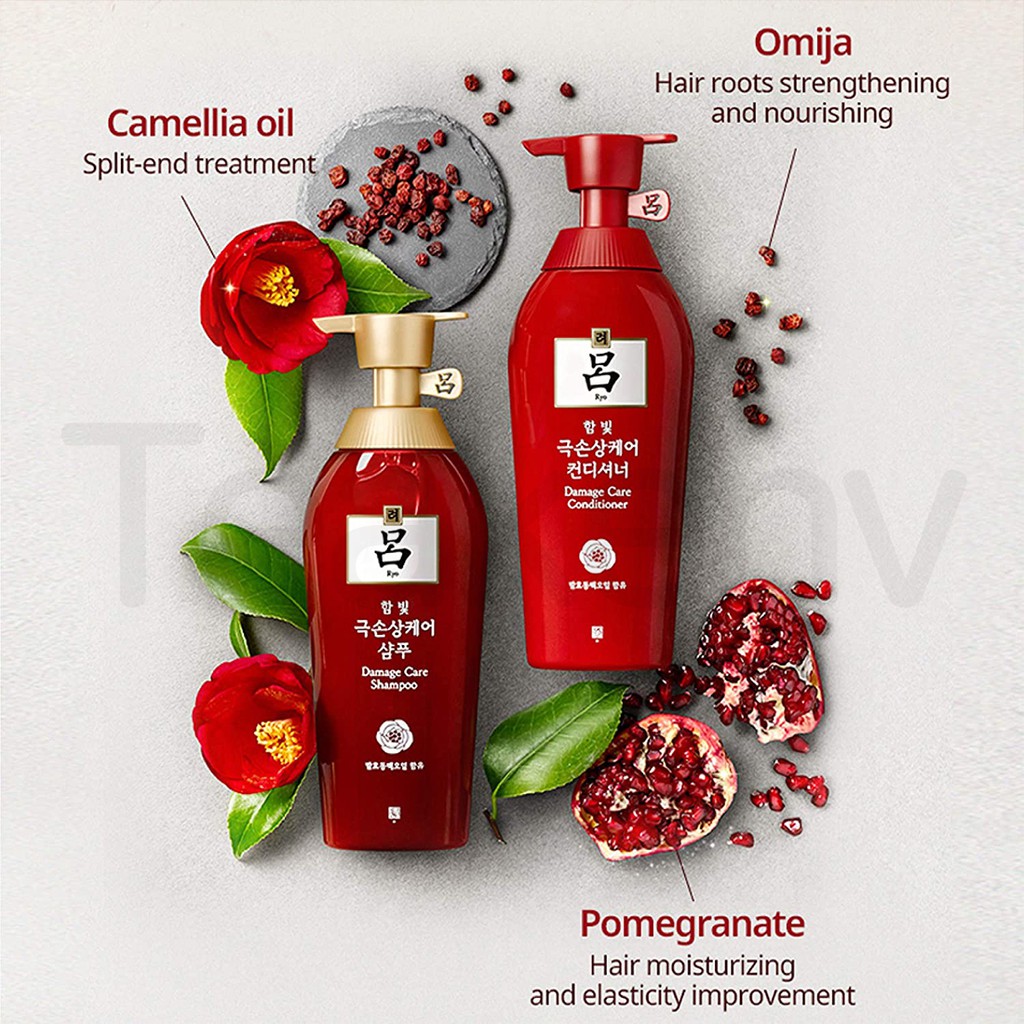 Ryo Korean Herbal Anti Hair loss Damaged Hair Shampoo, Conditioner