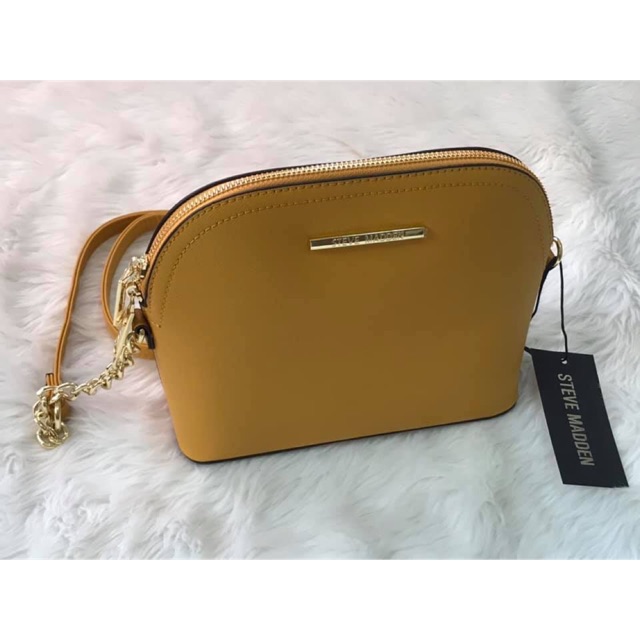 steve madden mustard purse