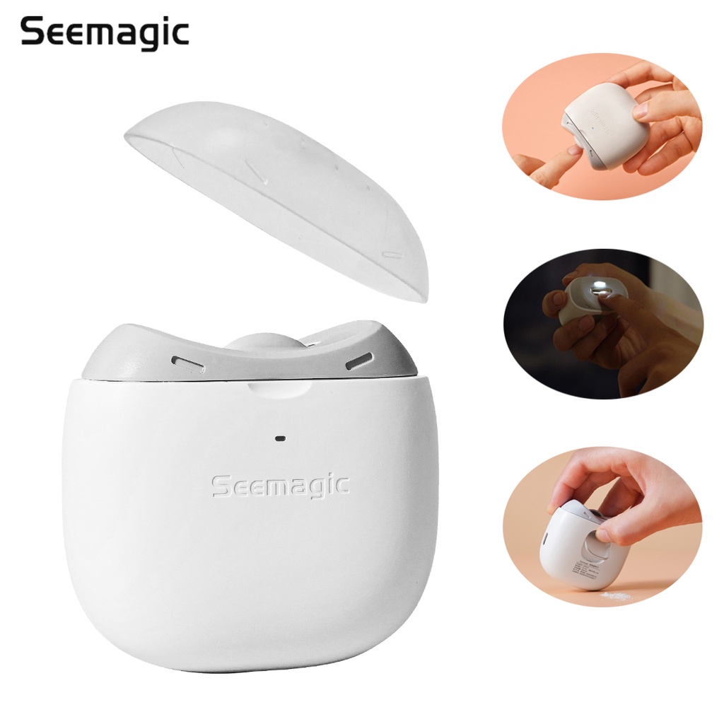 Seemagic Electric Automatic Nail Clippers With Light Trimmer Nail