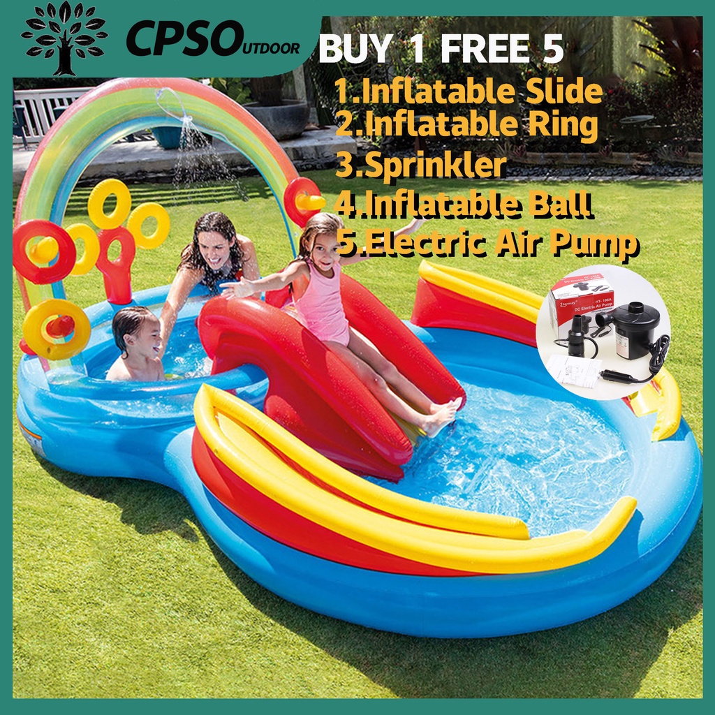 KRISP 48 inch x 10 inch Inflatable Paddling Pool Kids Garden Children Water Play 