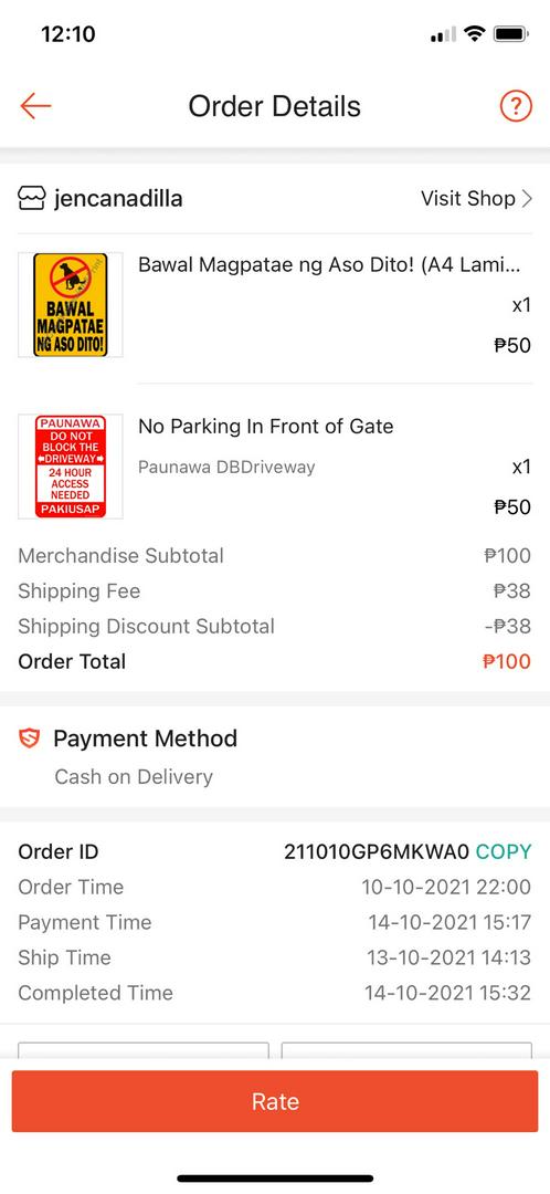 Bawal Magpatae Ng Aso Dito Laminated Signage Shopee Philippines