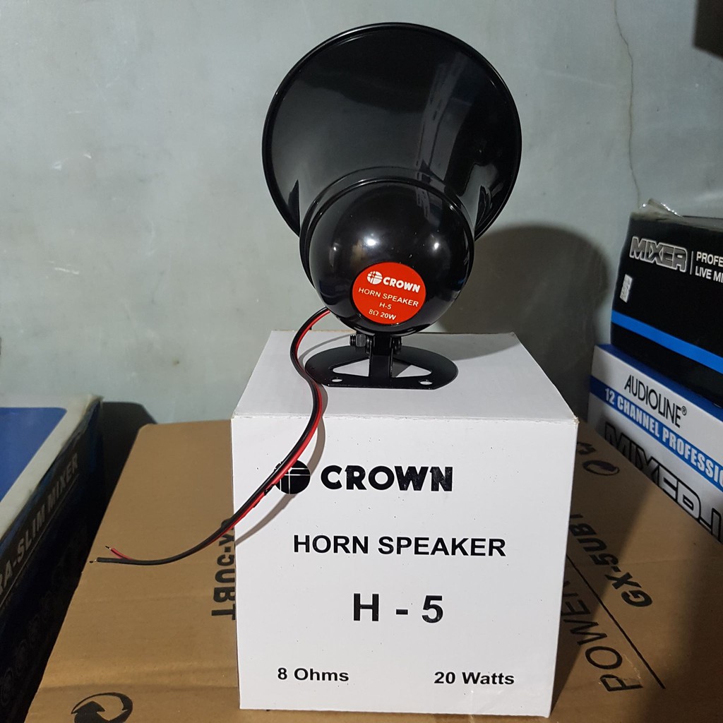 crown horn speaker