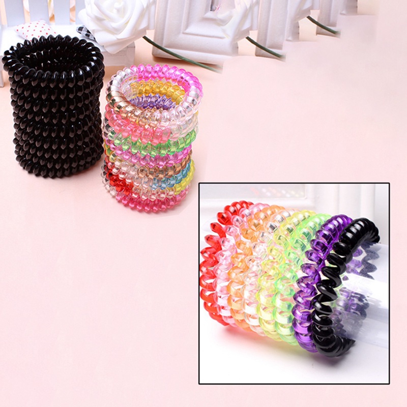 plastic hair scrunchies