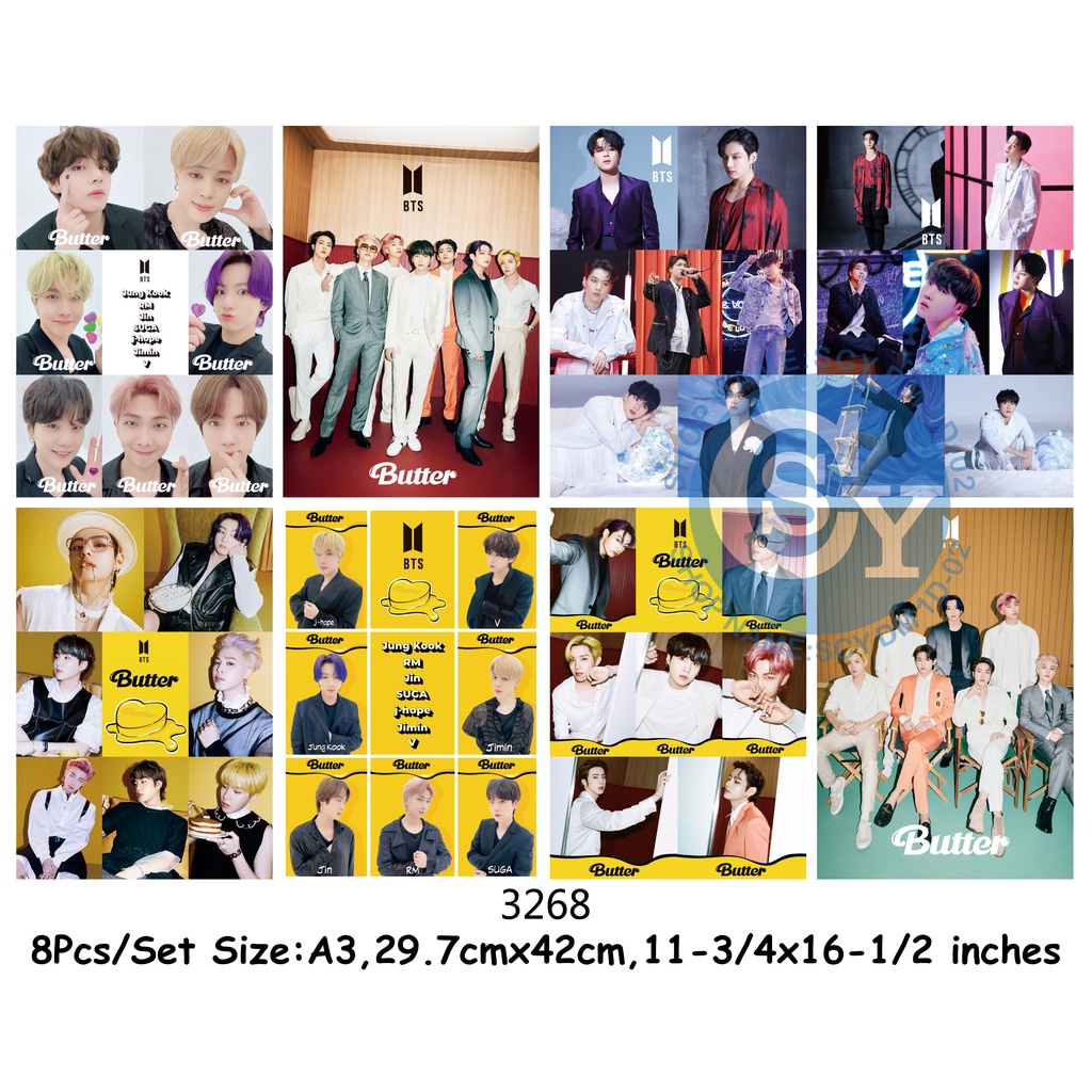 Butter Be Season S Greetings Dynamite Ice Cream Twice And Exo Btw Bangtan Boys Kpop Poster Shopee Philippines