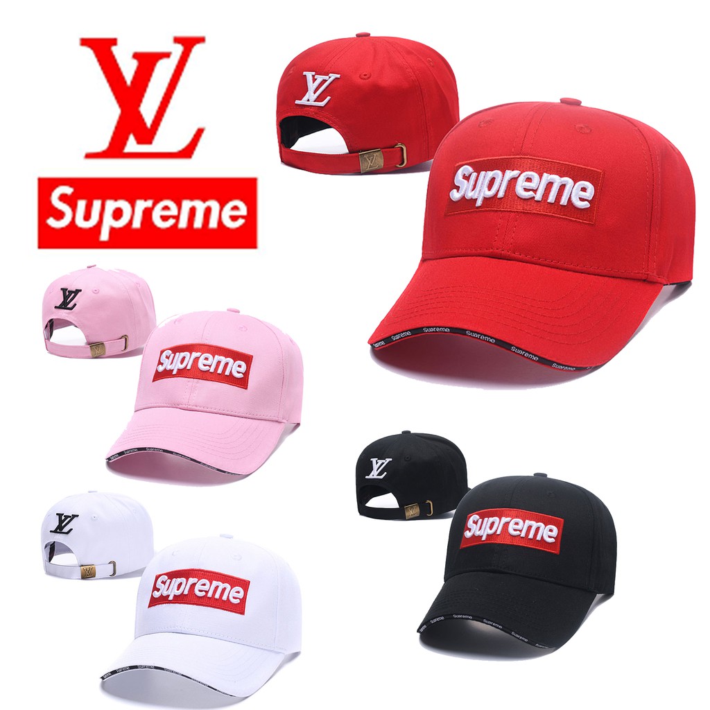 supreme red man hat