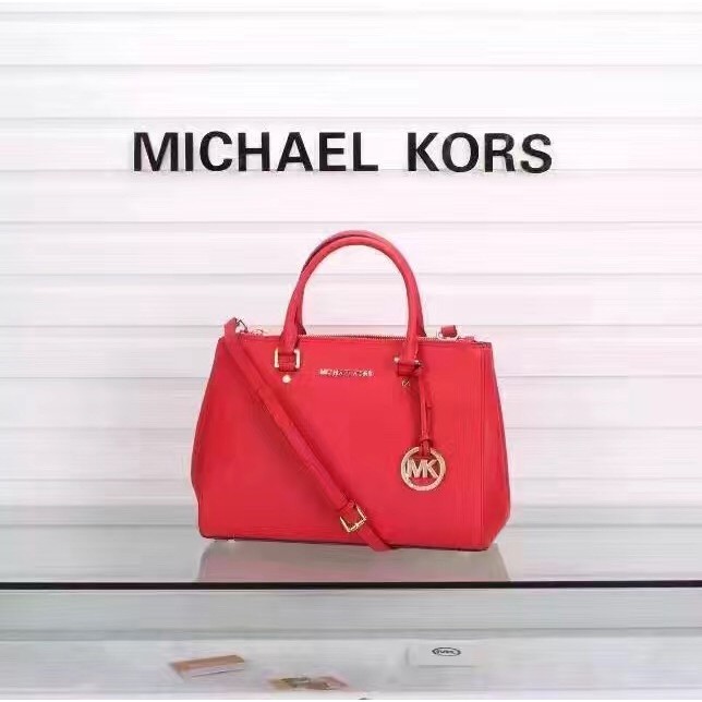 red mk bag