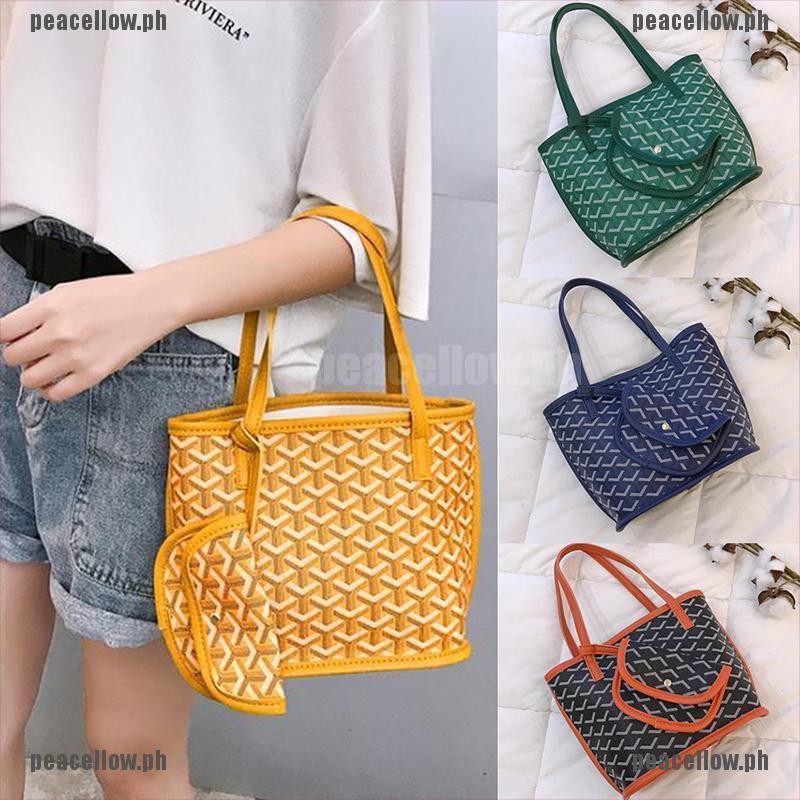 Peacellow Cod Korean Emo Goyard Bag Women Shoulder Bag Tote Bag Handbag Shopp Shopee Philippines