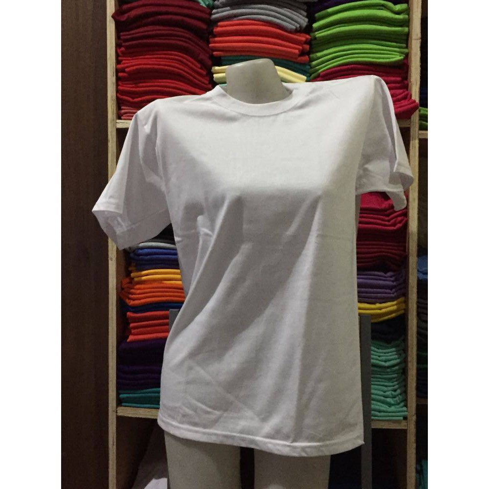 Softex Plain T Shirt White Roundneck Adult Shopee Philippines