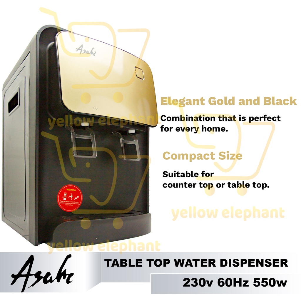 Asahi Water Dispenser Hot and Normal (Room Temp) Function (550W