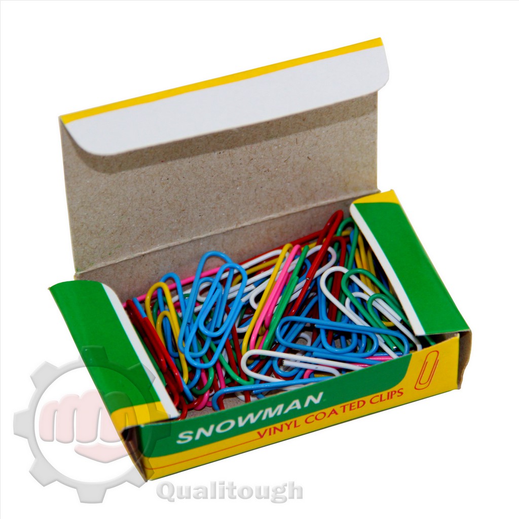 Wells / Snowman coated paper clip small (33mm) 50grams Shopee Philippines