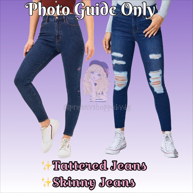 tattered skinny jeans