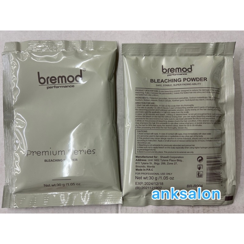 bremod bleaching powder hair bleach premium series 30g bleaching powder