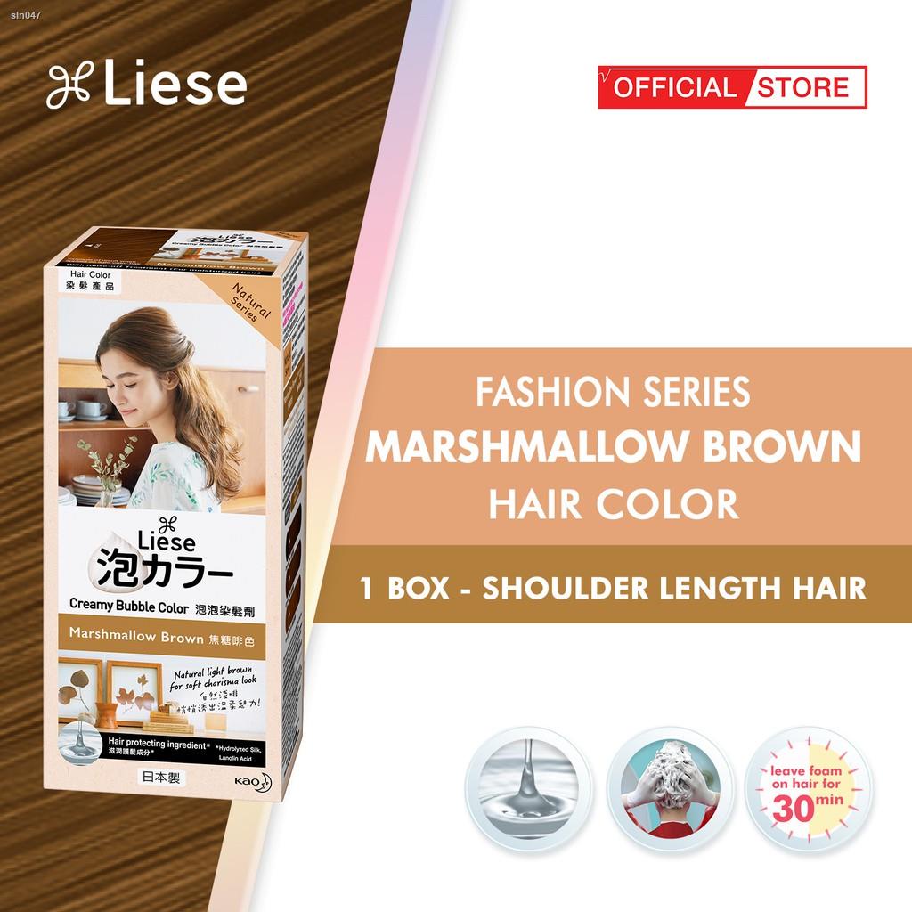 Liese Creamy Bubble Hair Color (Marshmallow Brown) Shopee Philippines