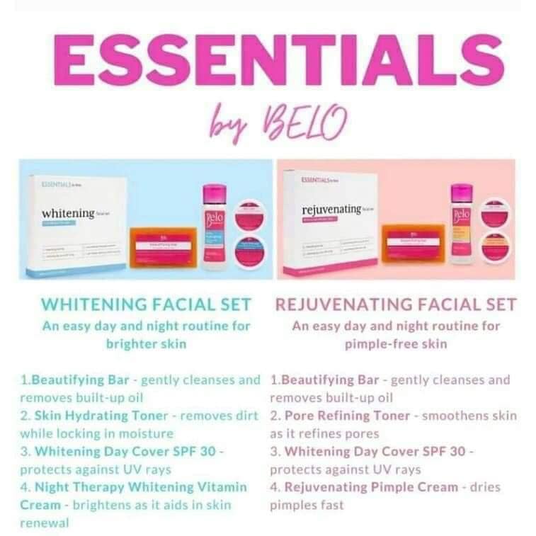 Belo Essentials Rejuvenating Set Whitening Set Shopee Philippines