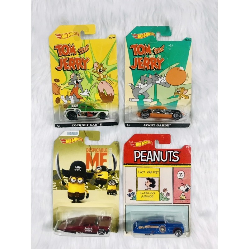HOT WHEELS Cartoons Theme Die Cast Car Collections (Dented) Shopee