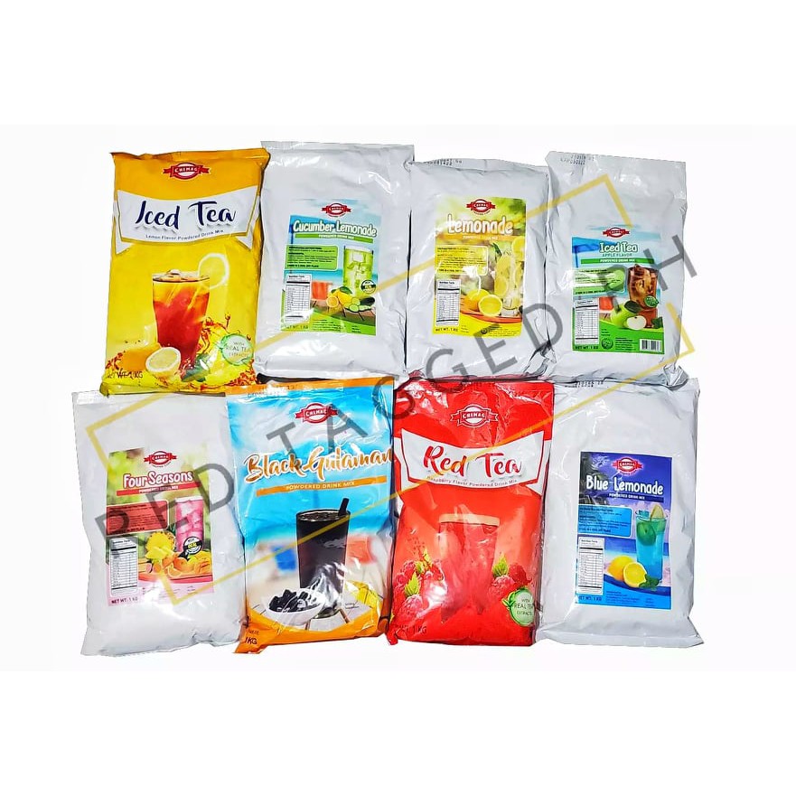 CHEMAG JUICE POWDER BLACK GULAMAN RED TEA CUCUMBER ICE TEA BLUE