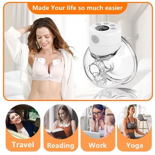 LED digital display S12 HANDSFREE Wearable Breast pump With Timing Function +free 10pcs milk bag #7
