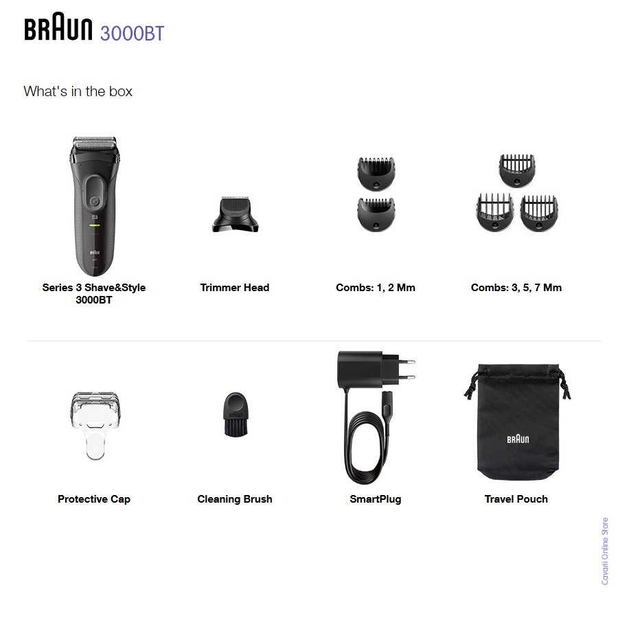 braun s3 shave and style 3000bt