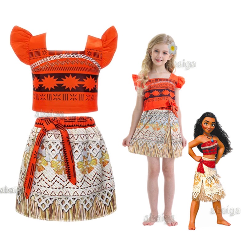 Moana Dress for Baby Girl 2 Year Old Disney Princess Floral Dresses