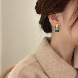 INS Square 925 Silver Plated Ear Studs Earrings Jewelry Accessory #5
