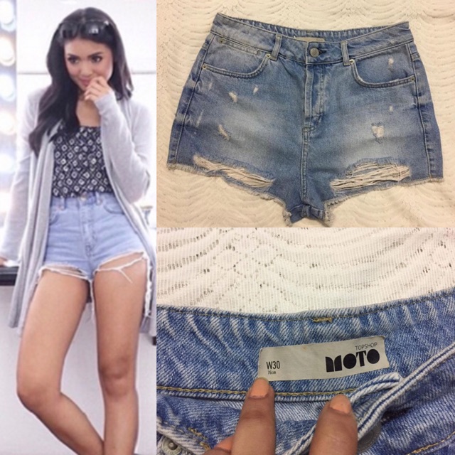 topshop moto shorts