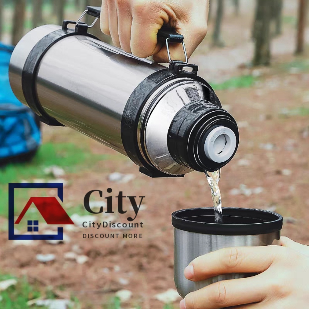 STAINLESS STEEL THERMOS WATER BOTTLE 24 HOURS HOT AND COLD