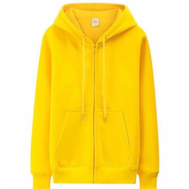 yellow zipper jacket