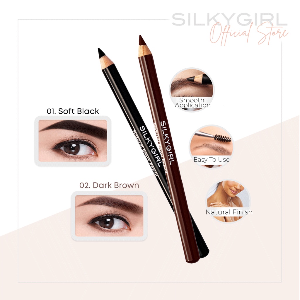 SilkyGirl Natural Eyebrow Pencil 1.14g | Shopee Philippines