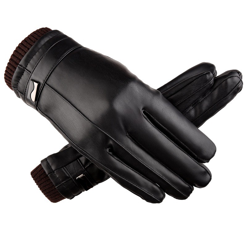 leather texting gloves