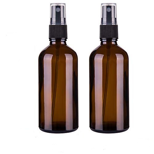 brown plastic spray bottles