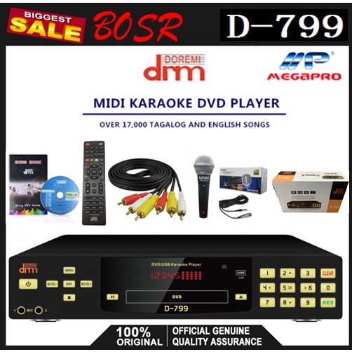 karaoke set with speaker and amplifier MP Megapro D799 DoReMi Karaoke