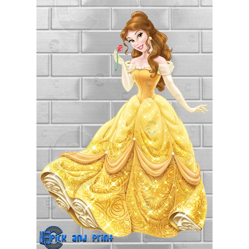 Princess Belle Beauty and the Beast Character Cut Outs for DIY Backdrop ...
