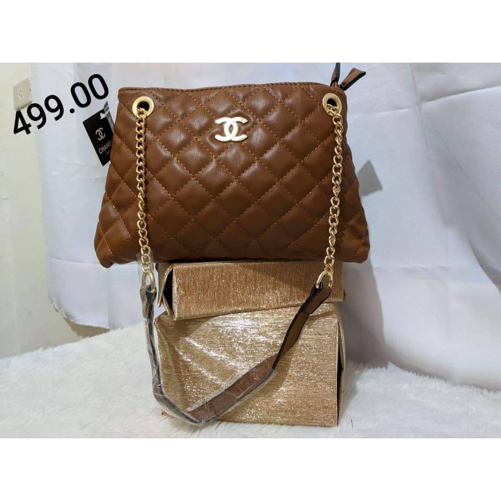 CLEARANCE SALE Chanel leather bag medium size chain sling | Shopee  Philippines
