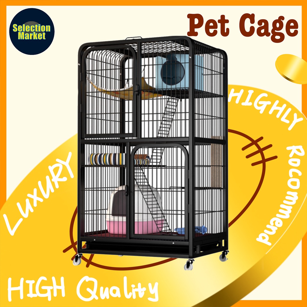 Cat Cage Easy Assemble Cage Pet 2/4 Layer House Pet Cage Shopee