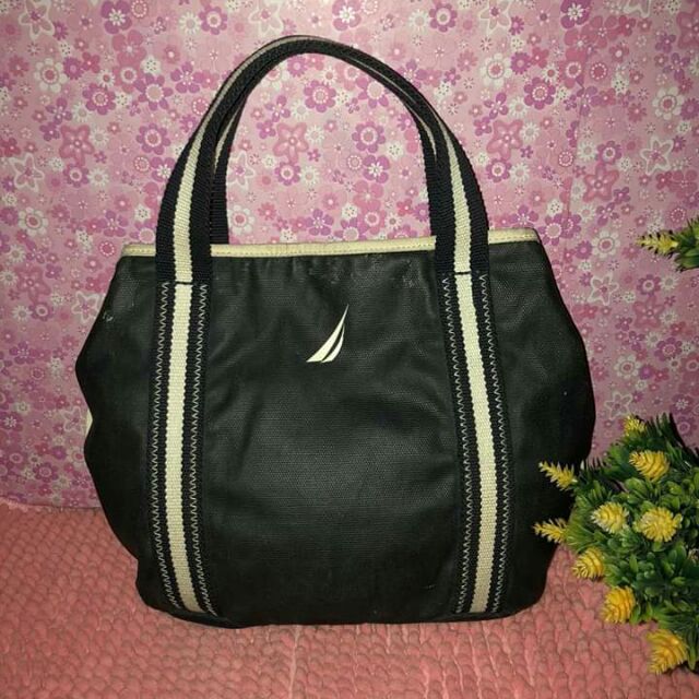 nautica tote bag black