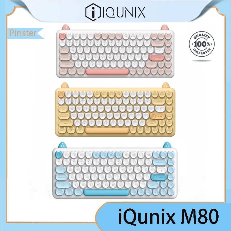 IQUNIX Cat Mechanical Keyboard M80 Wireless Bluetooth iPad Note Office