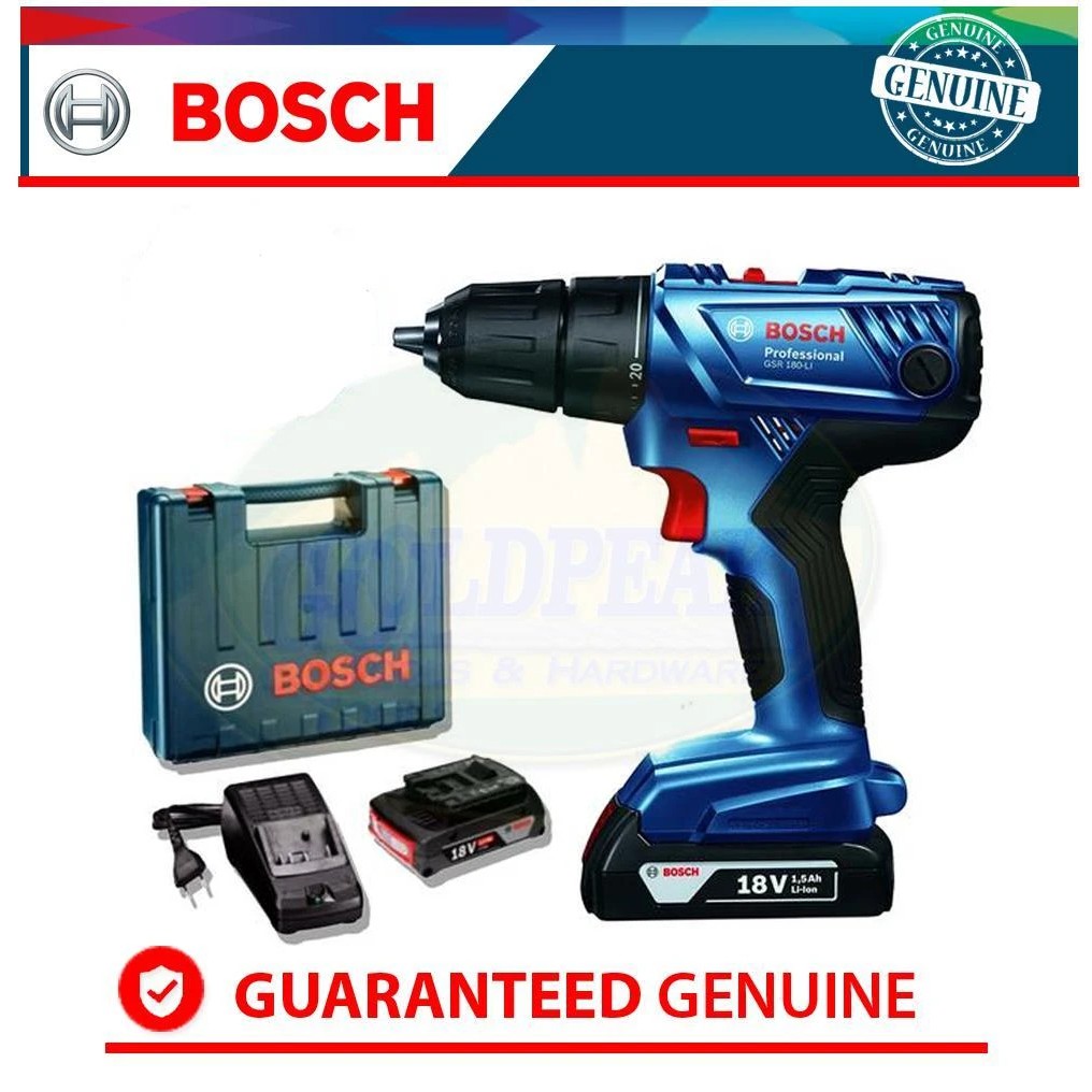 Bosch GSR 180Li Cordless Drill Driver Shopee Philippines