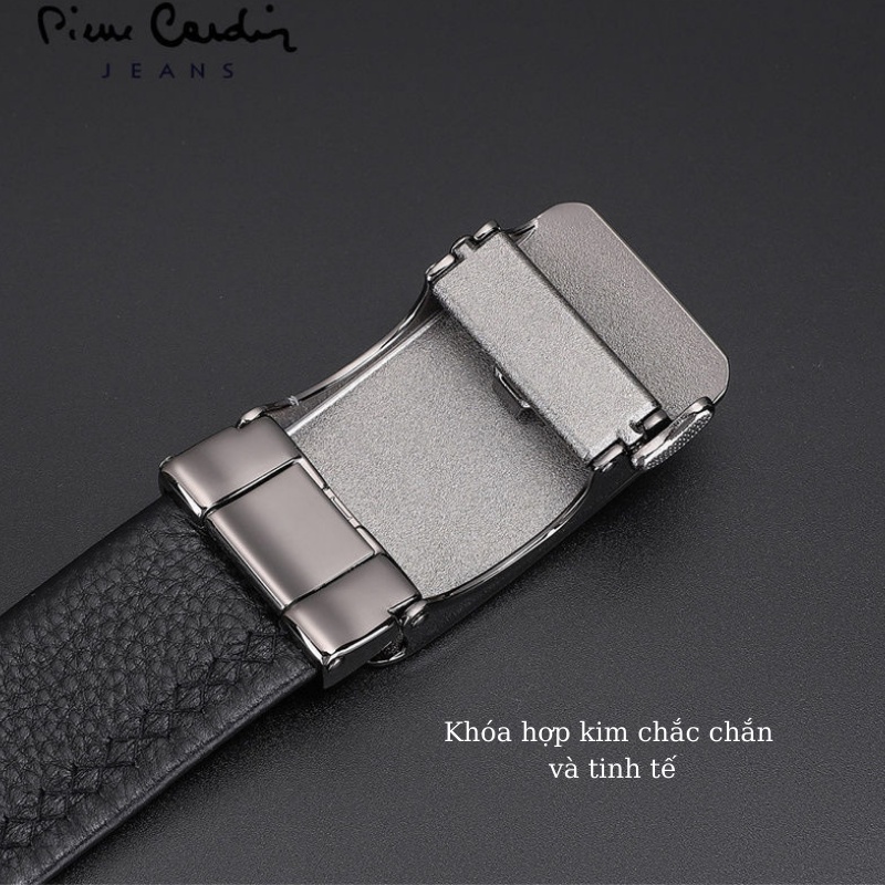 High-end men's belt Pierre Cardin J1A826Z-1391125A Genuine Cowhide Men'S Belts, Soup Goods