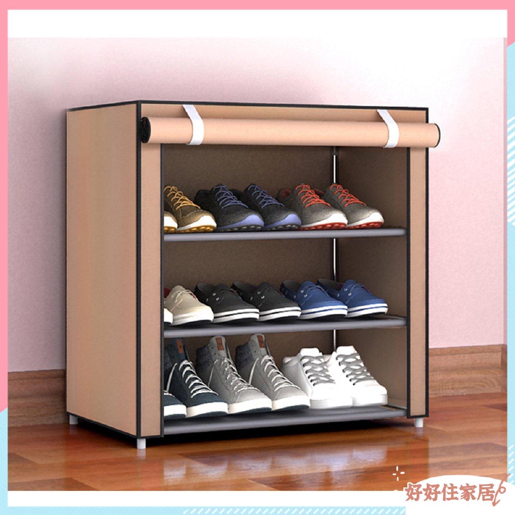 Shoe Rack Organizer Shoe Cabinet With Non Woven Cover Line Shopee Philippines