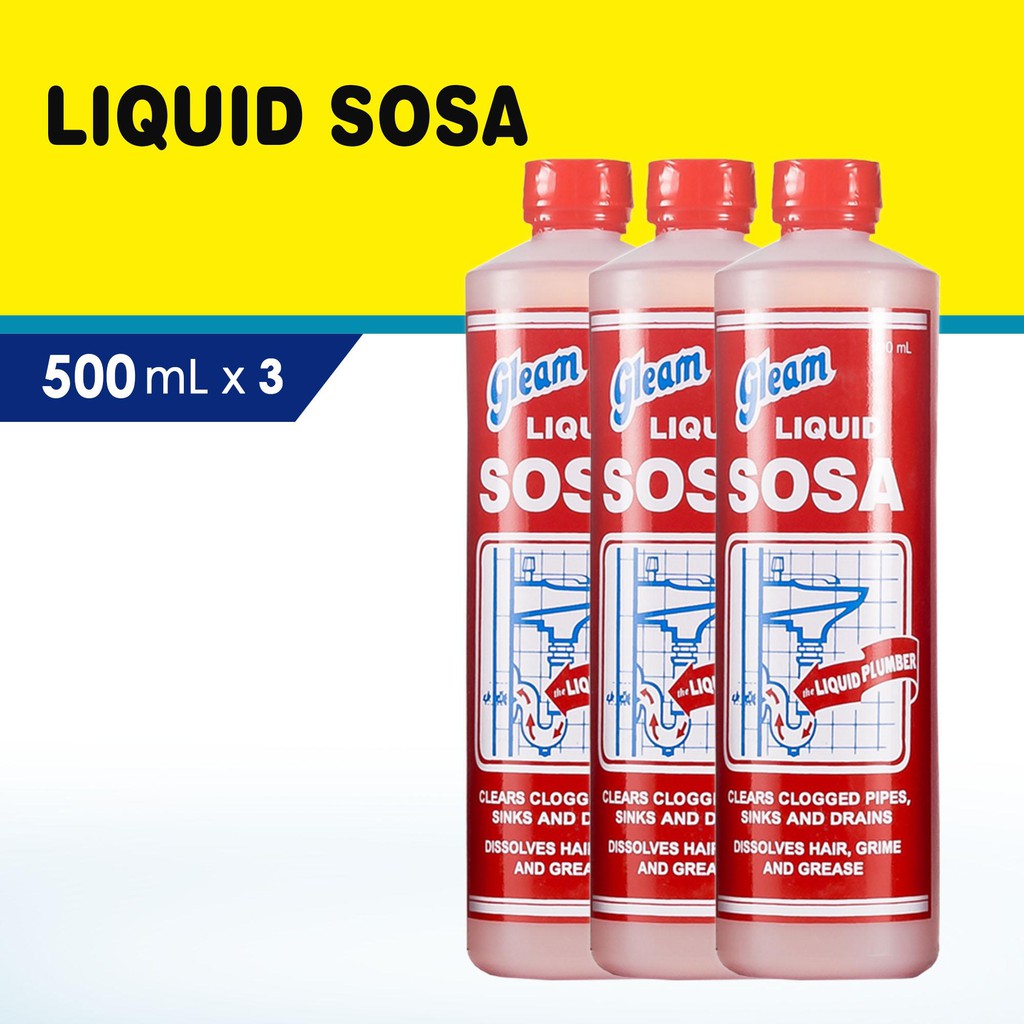Gleam Liquid Sosa 500mL by 3s Shopee Philippines