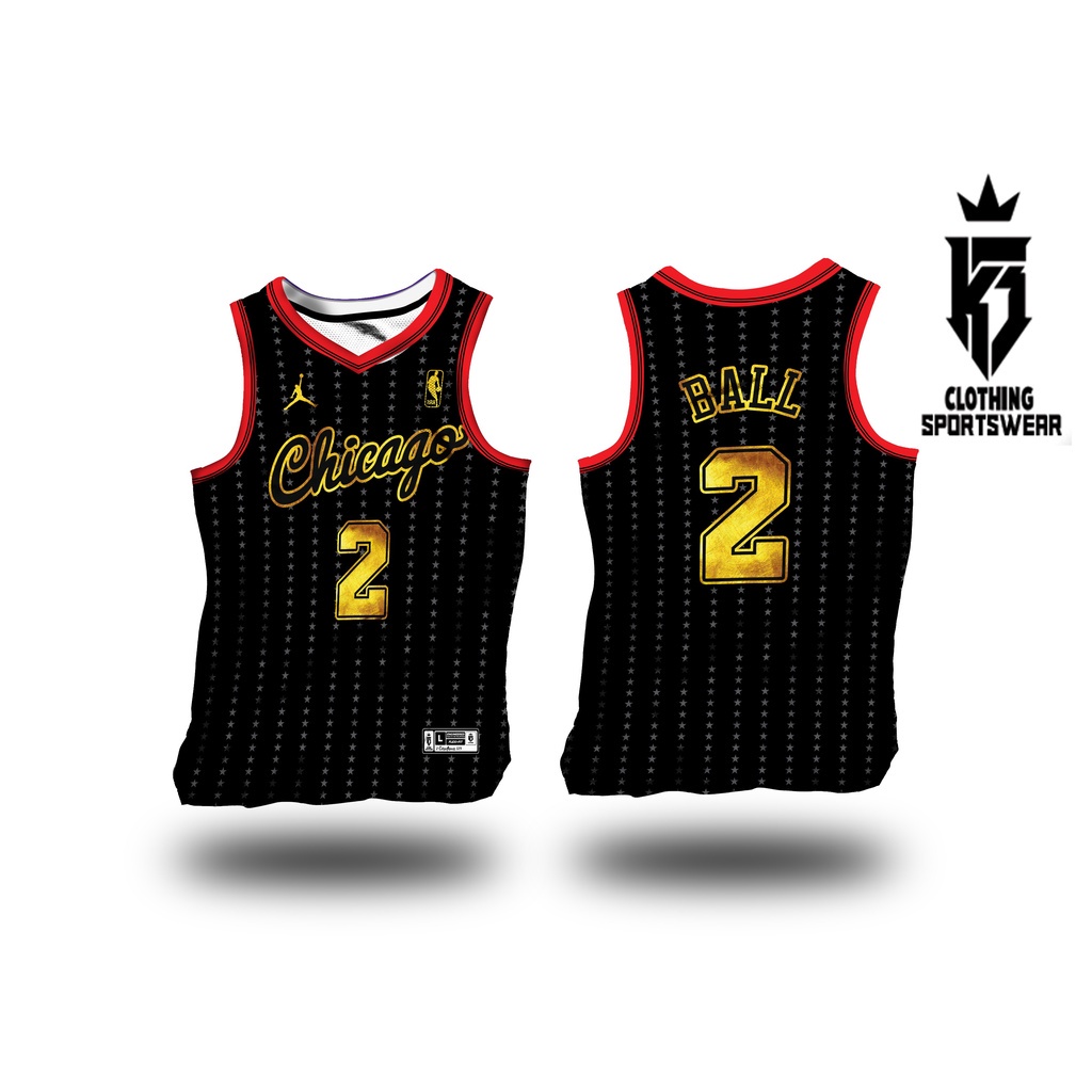 CHICAGO BLACK GOLD FULL SUBLIMATION BASKETBALL JERSEY Shopee Philippines