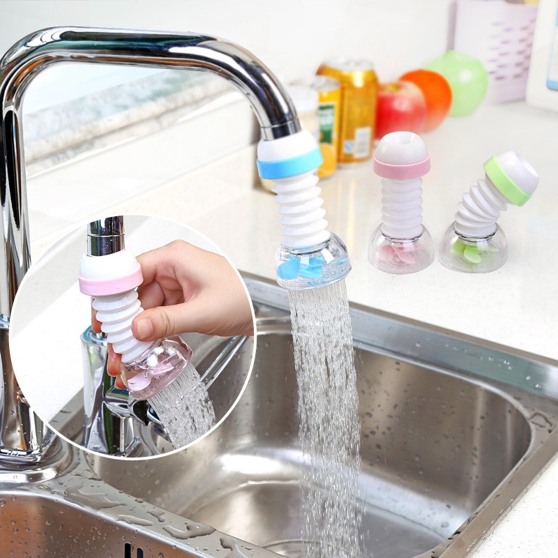 Kitchen Faucet Filter Flexible Rotation Retractable Sprinkler Tap Water Filter Water Saving YUS