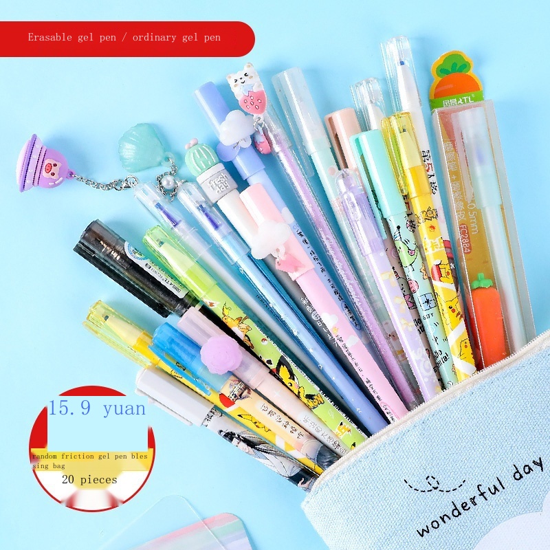 Landscape genuine erasable pens 20 primary school stationery cute cute