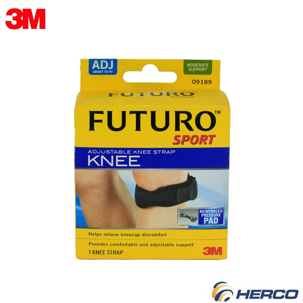 3M Futuro Sport Adjustable Knee Strap (Black) | Shopee Philippines