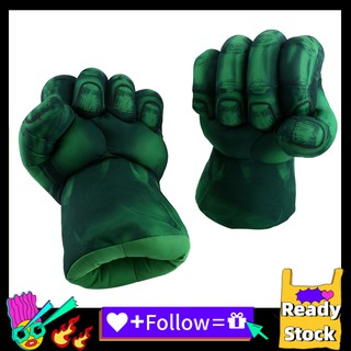 Avengers Hulk Smash Hands Soft Toy Doll Gloves One Pair Party Cosplay Toy Gift 
