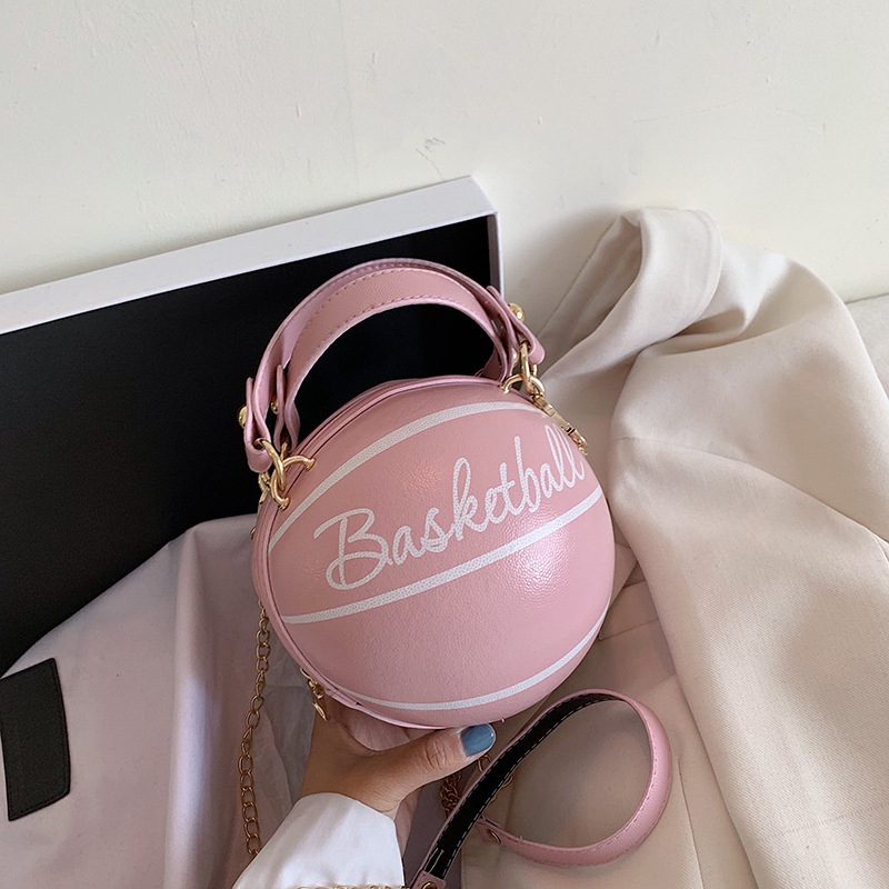 pink basketball bag