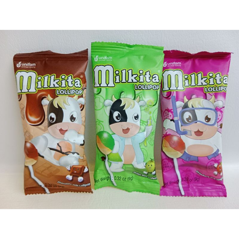 Milkita Lollipop Chocolate/Strawberry/Melon & Chocolate Milk Lollipop 10 x 9g Shopee Philippines
